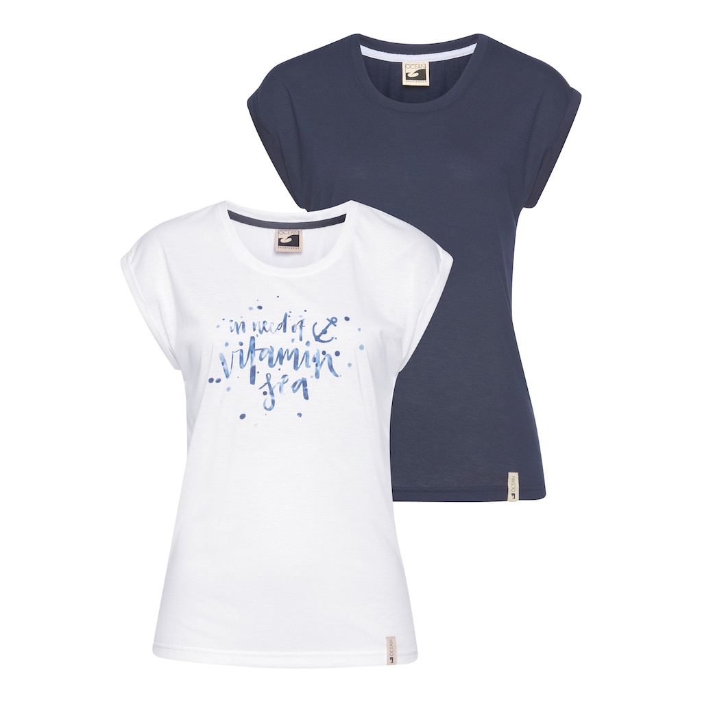 Ocean Sportswear T-Shirt, (Packung, 2er-Pack), in Viskose-Qualität