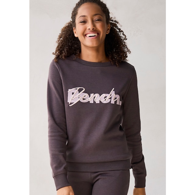 Bench. Loungewear Sweatshirt, mit Logodruck und Stickerei, Loungeanzug  online | I\'m walking
