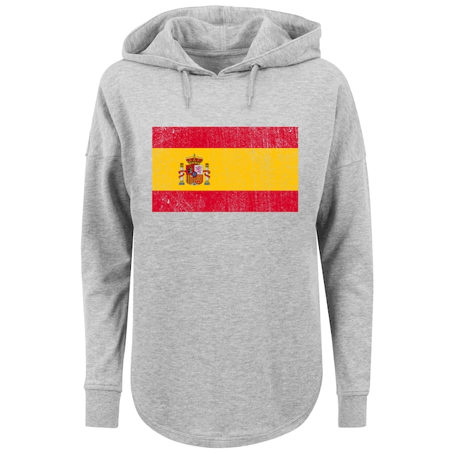 F4NT4STIC Kapuzenpullover »Spain Spanien Flagge distressed«, Print shoppen  | I'm walking