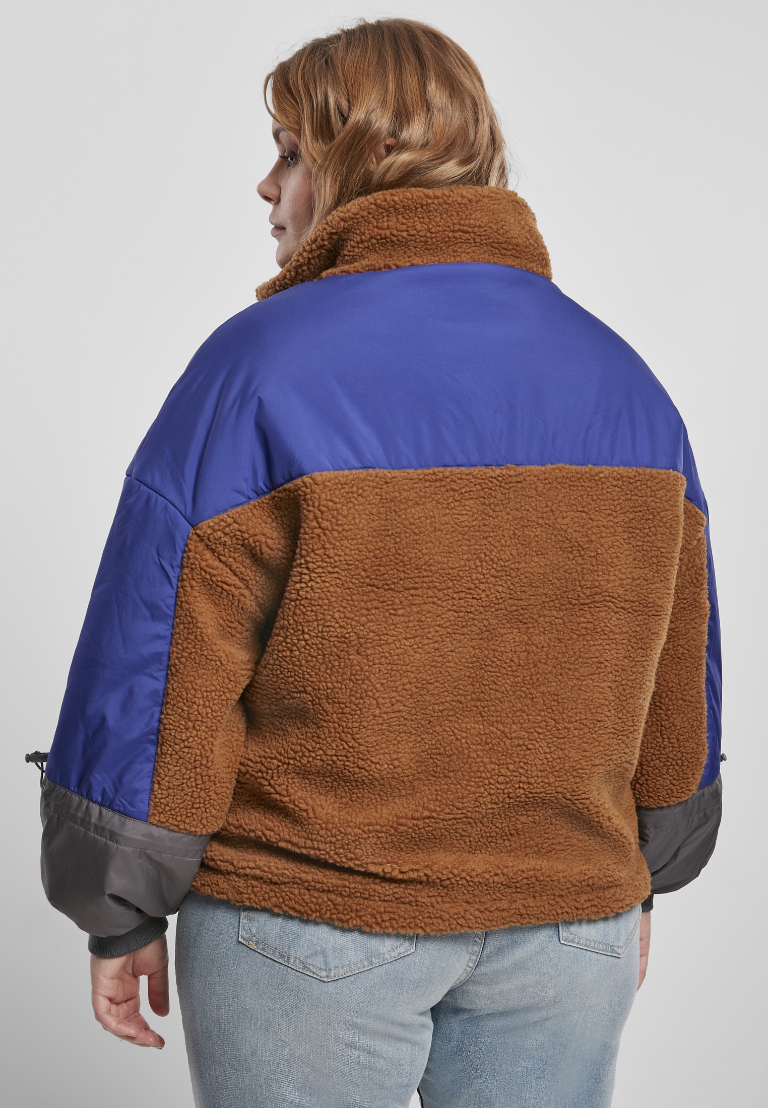 URBAN CLASSICS Outdoorjacke »Frauen Ladies Sherpa 3-Tone Pull Over Jacket«,  (1 St.) online kaufen | I'm walking