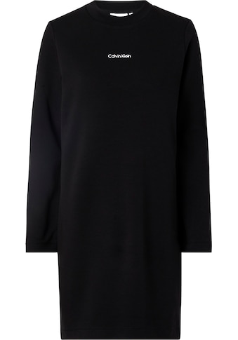 Calvin Klein Curve Sweatkleid »INCLU MICRO LOGO C-NECK DRESS LS«, mit Markenlabel auf... kaufen