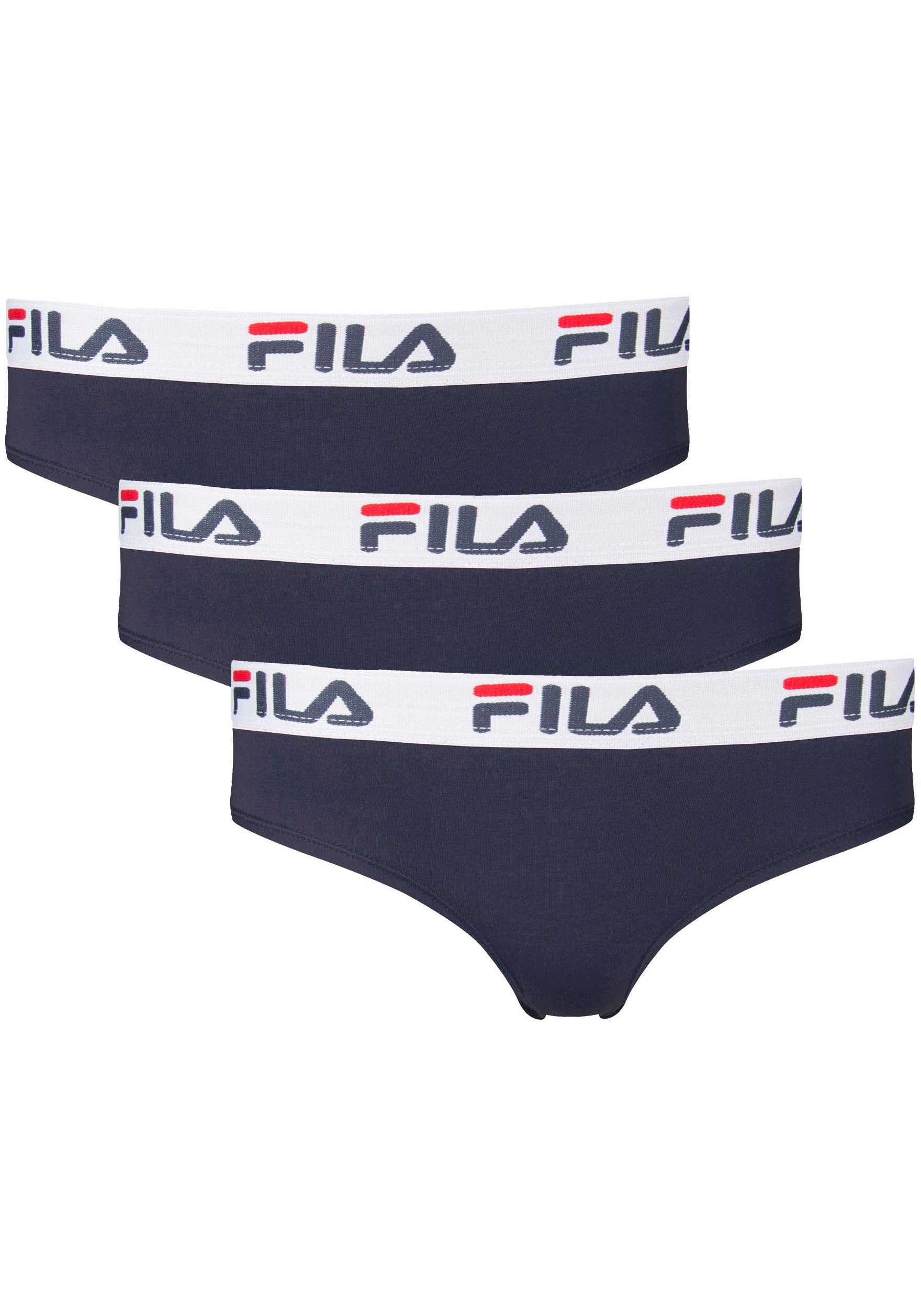 3 Slip, bestellen elastischem auf Wäsche & Fila Logobund St.), mit Rechnung (Packung,