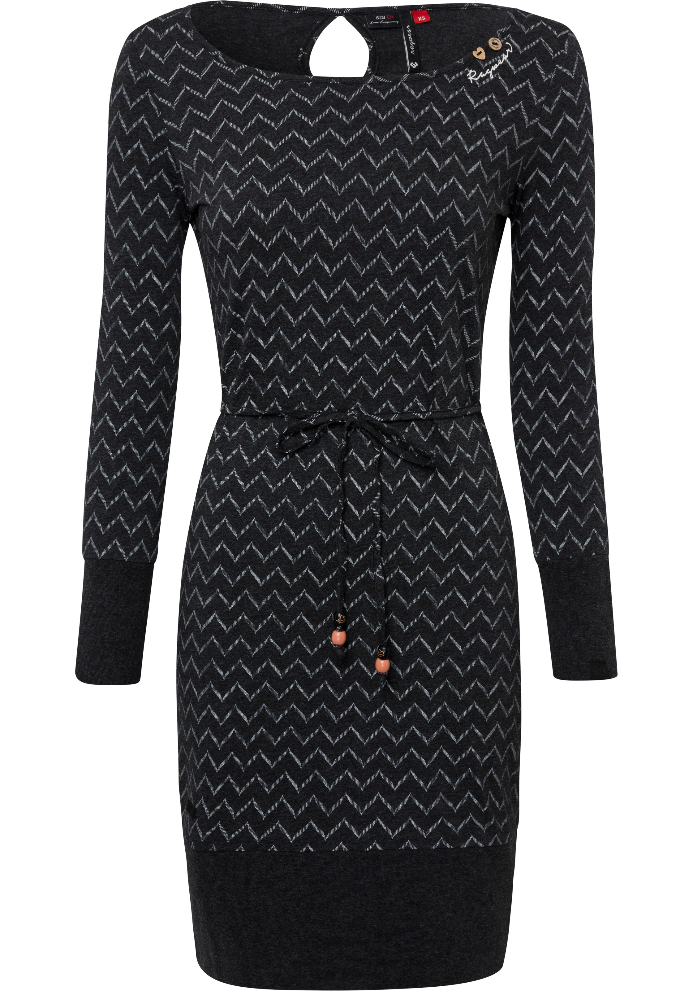 Ragwear Jerseykleid »SOHO LONG ZIG ZAG O«, (2 tlg., mit Bindegürtel), mit Zig Zag... kaufen