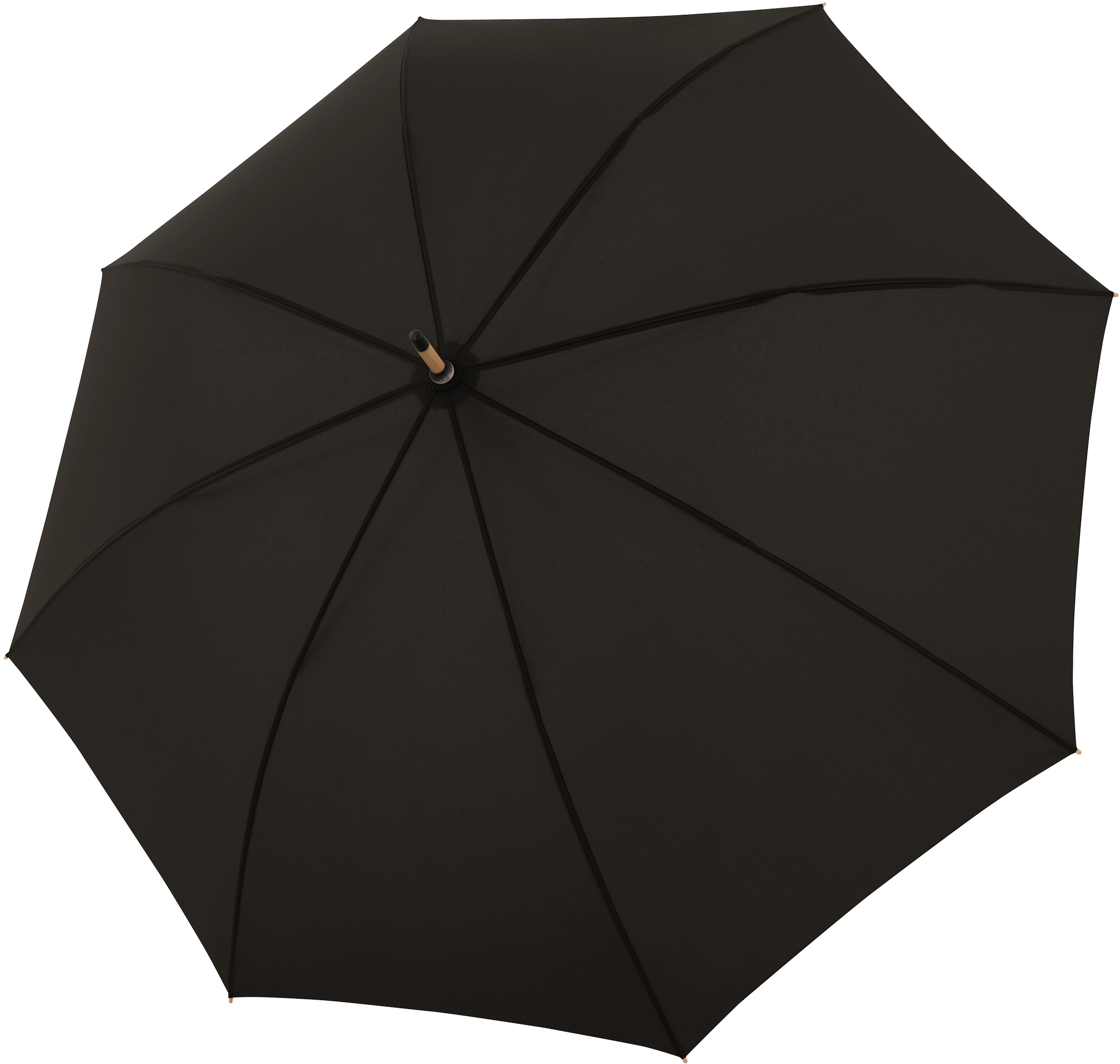 doppler® Stockregenschirm »nature I\'m walking | kaufen simple Schirmgriff online Material recyceltem Holz mit aus Long, aus black«