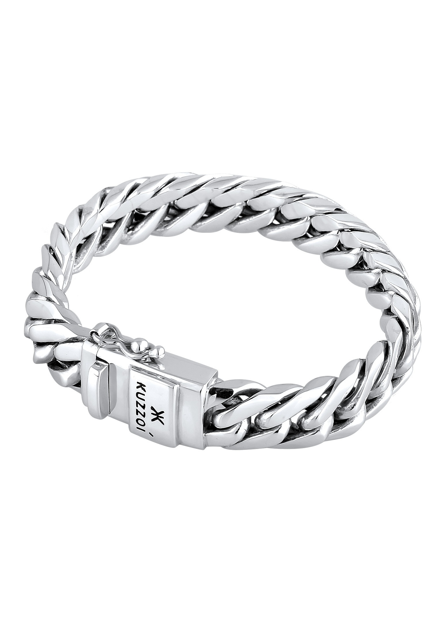 Kuzzoi Armband Kastenverschluss »Herren | kaufen I\'m walking Panzerarmband online Silber« 925er