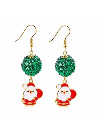 Adelia´s Paar Ohrhänger »Ohrhänger Weihnachtsmann mit Strass Kristallen«,... kaufen