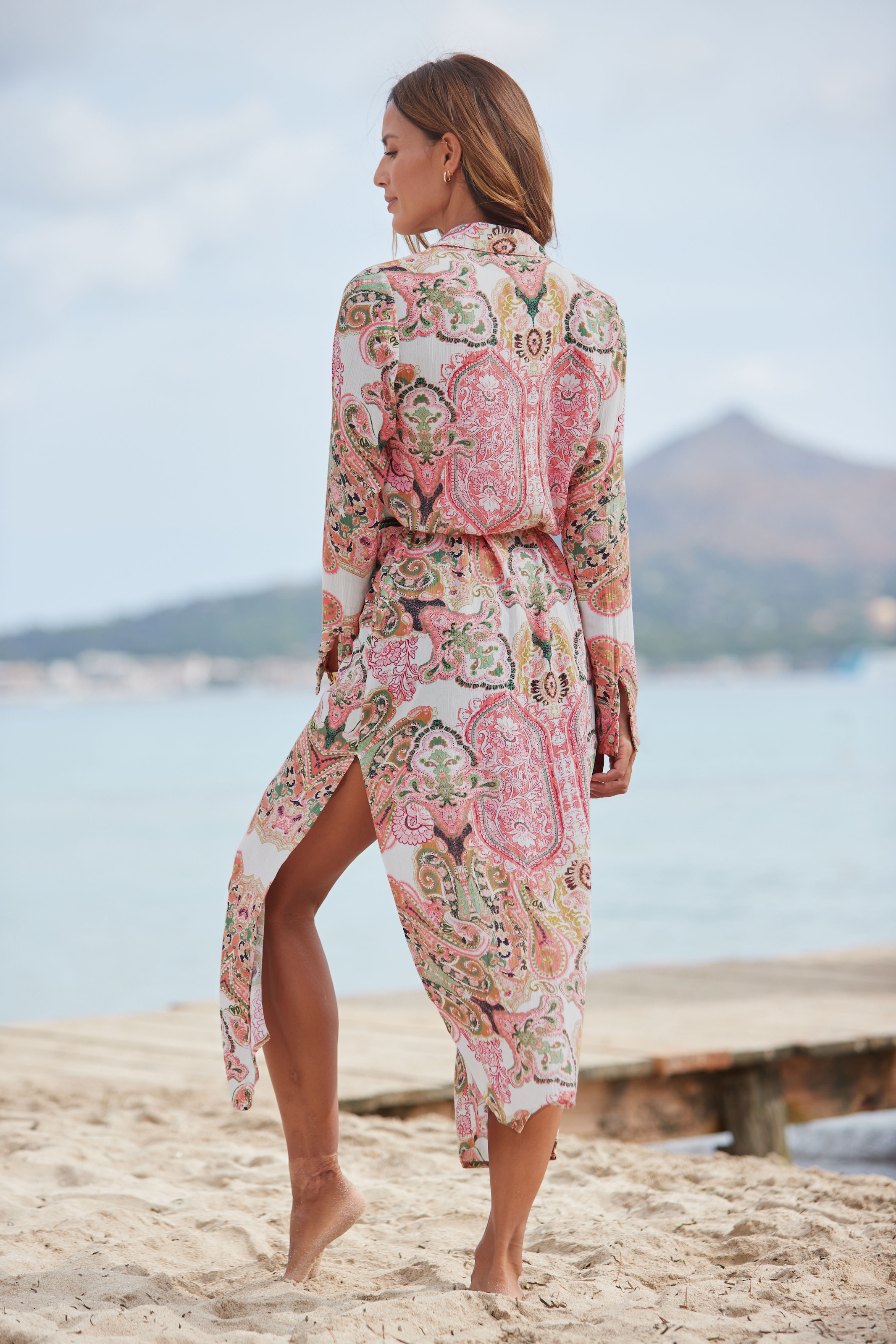 LASCANA Hemdblusenkleid, aus gekreppter Viskose shoppen | Strandkleider