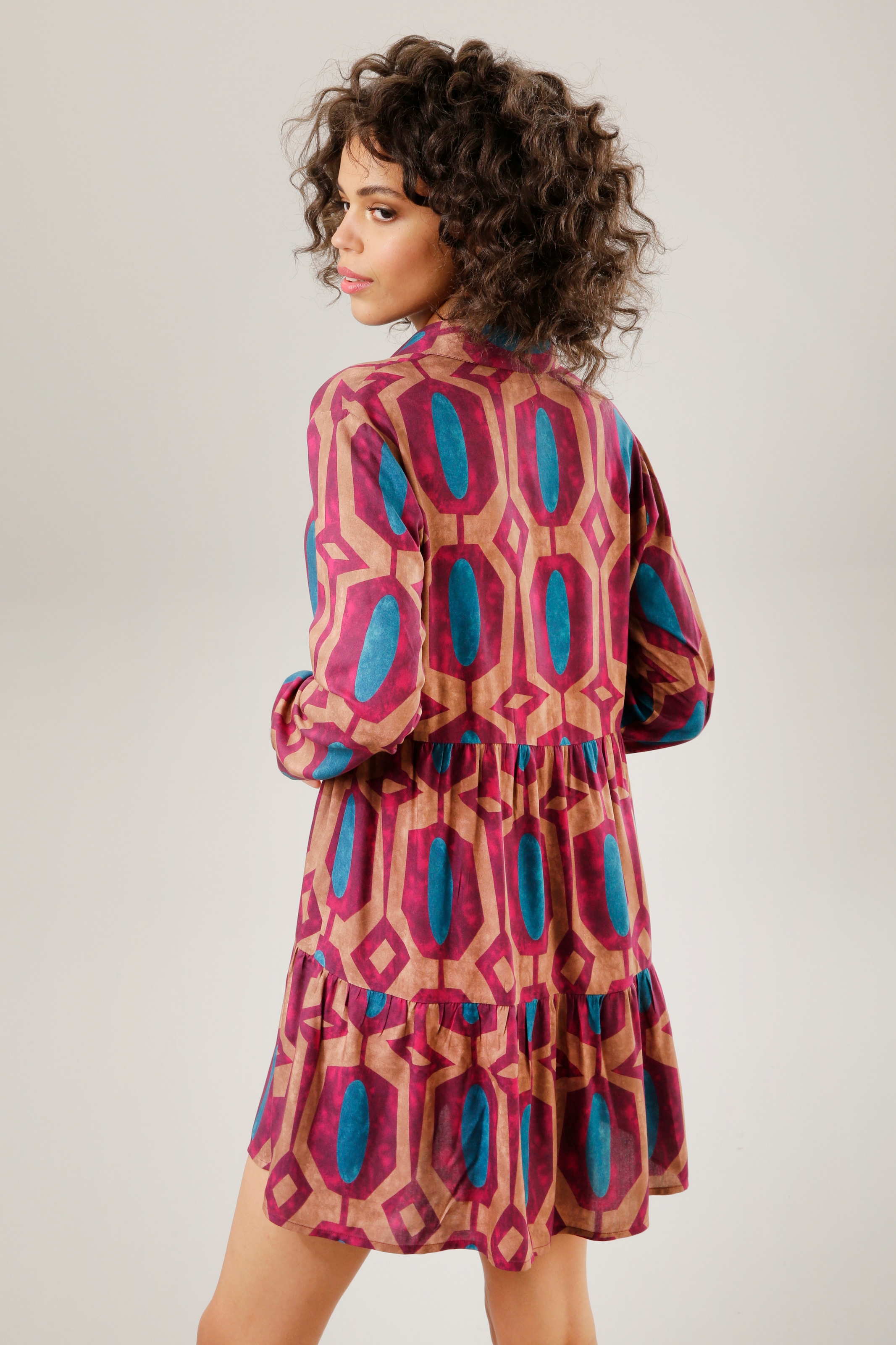 Aniston CASUAL Hemdbluse, mit Batikdruck walking bestellen | I\'m Retro-Stil im