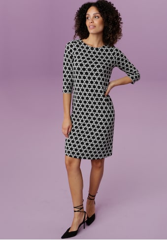 Aniston SELECTED Jerseykleid, mit elegantem Kreis-Muster - NEUE KOLLEKTION kaufen