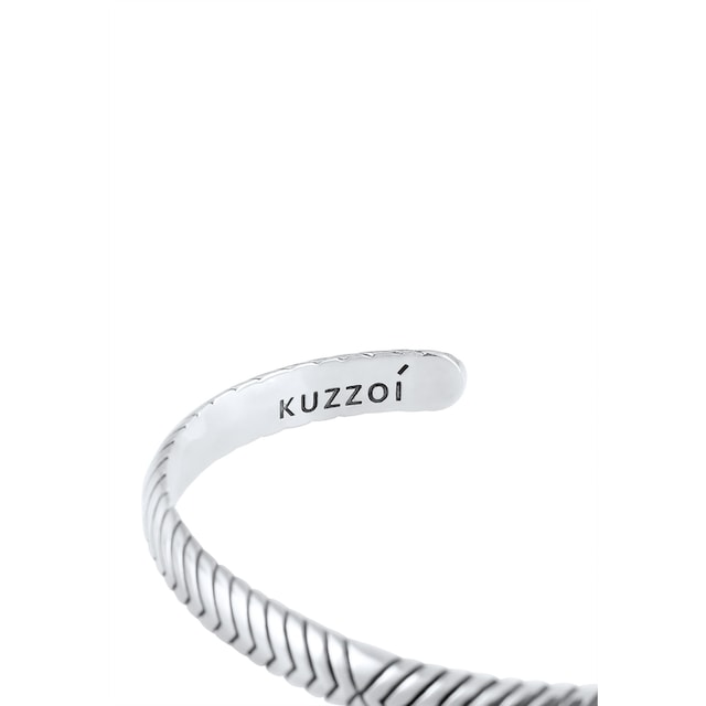Onlineshop 925 walking Armband I\'m Verstellbar Kuzzoi im Oxidiert Armreif »Herren | Silber«