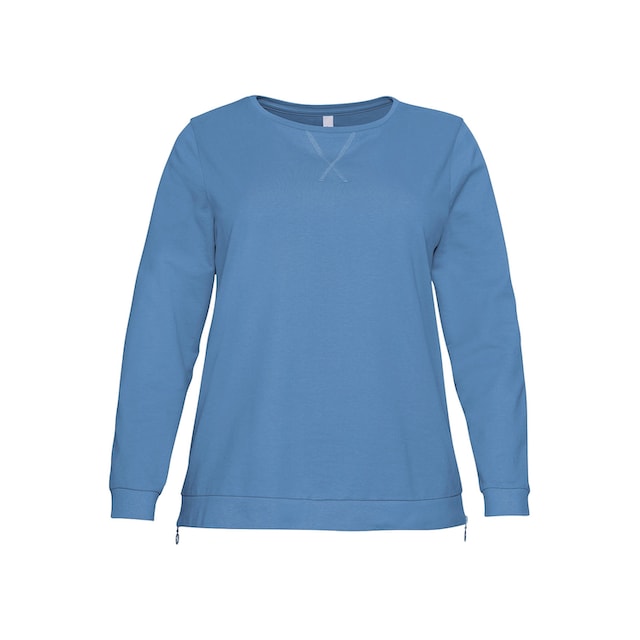Sheego Sweatshirt »Große Größen«, mit seitlichen Reißverschlüssen online