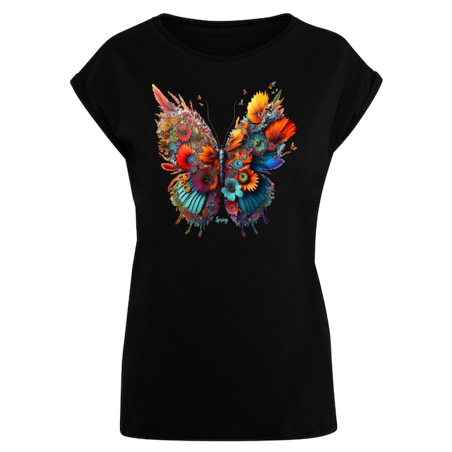F4NT4STIC T-Shirt »Schmetterling Blumen«, Print shoppen | I\'m walking