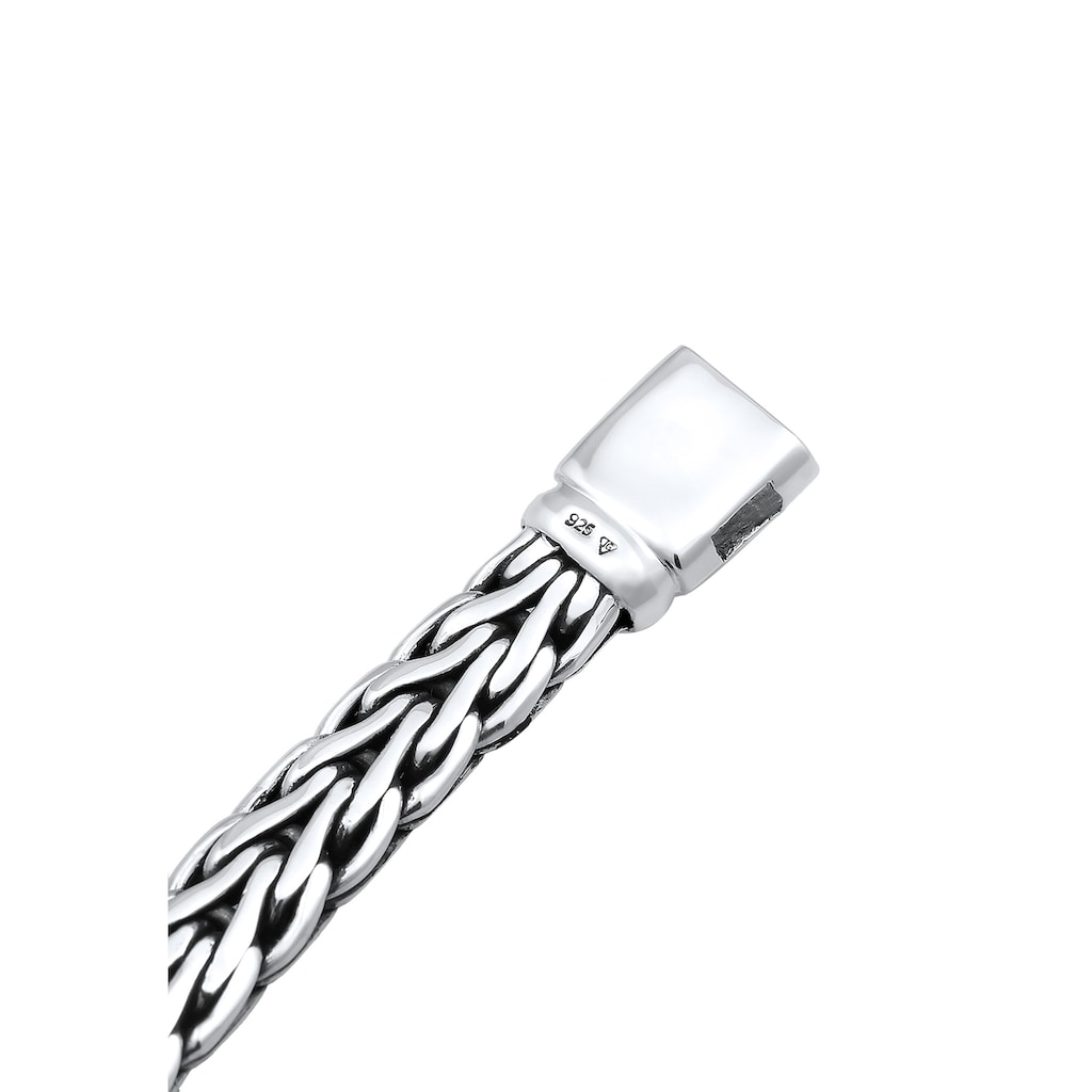Kuzzoi Armband Gliederarmband Zopfmuster Unisex 925er Silber