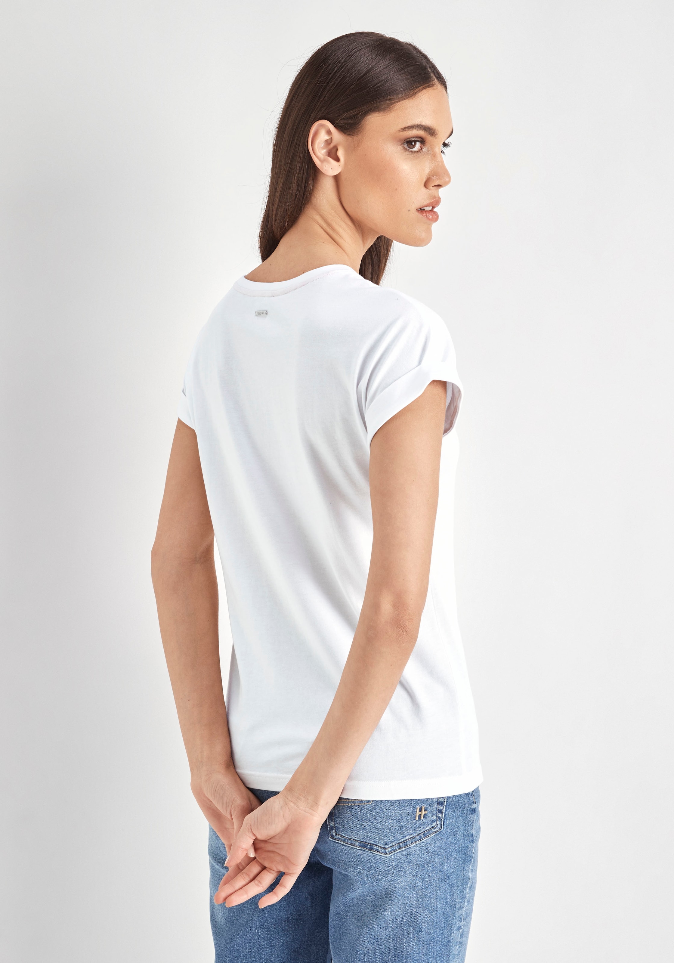 HECHTER PARIS T-Shirt, mit dezenter Logostickerei auf der Brust bestellen |  I\'m walking | T-Shirts