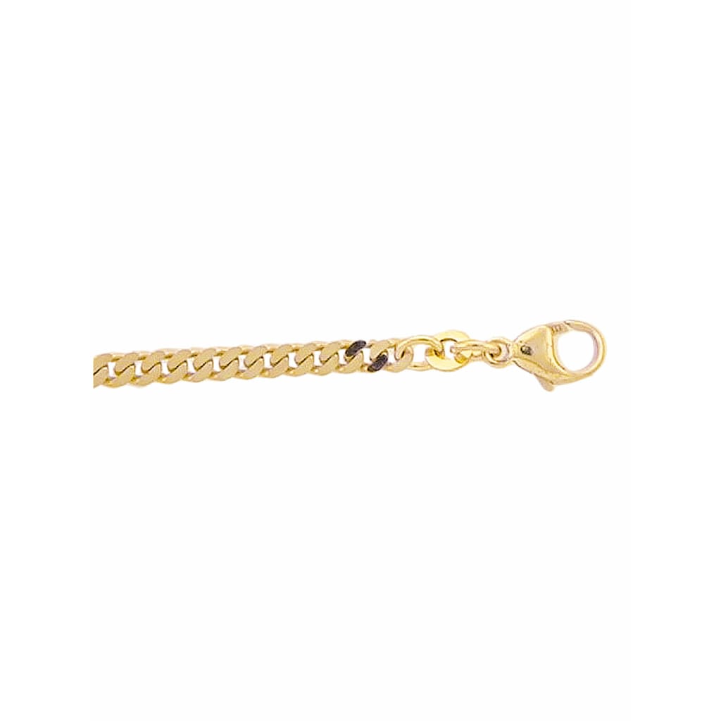 Adelia´s Goldkette 333 Gold Flach Panzer Halskette 50 cm Ø 3 3 mm Goldschmuck für Damen