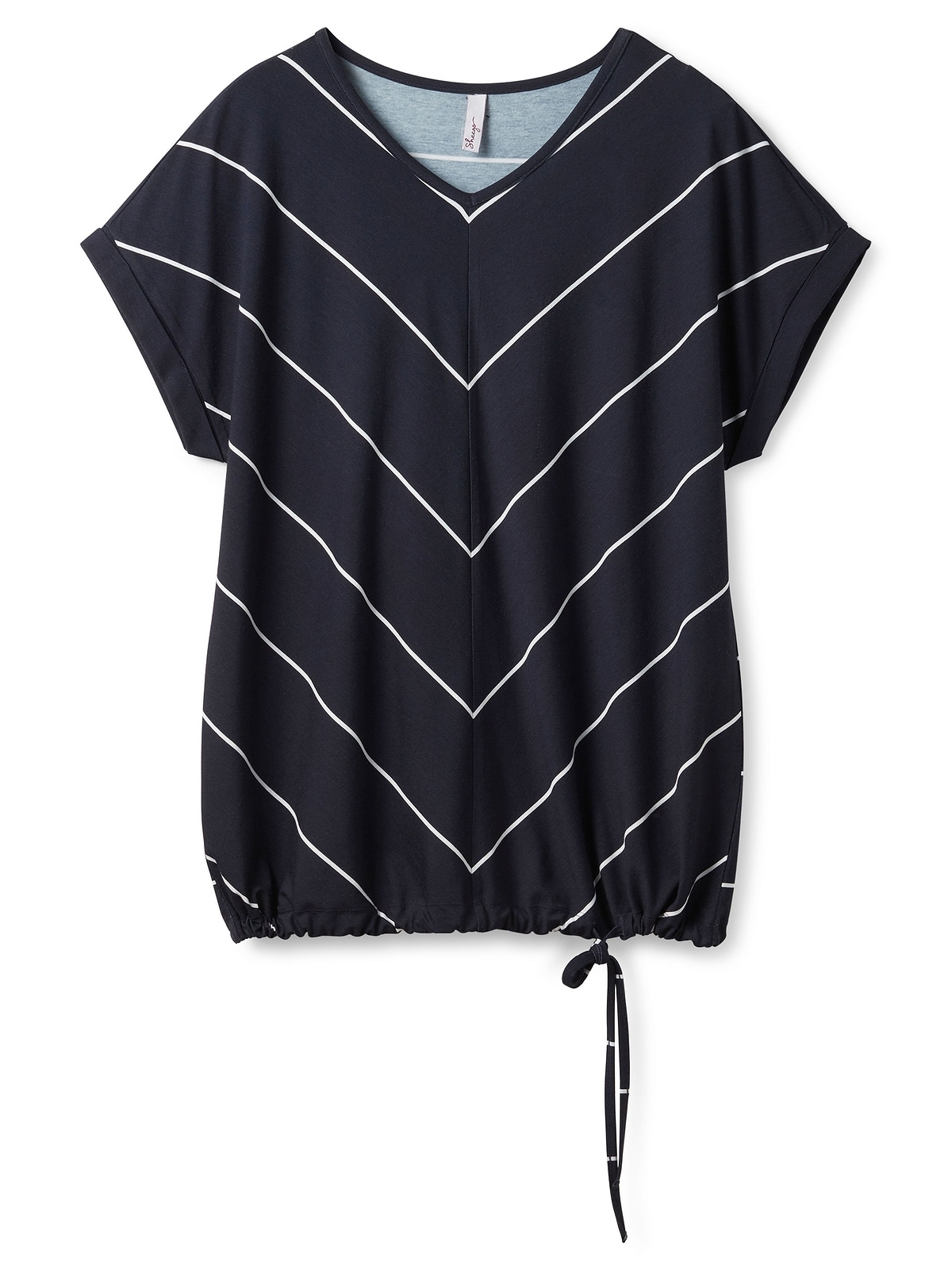 Sheego T-Shirt »Große Größen«, mit shoppen Saum Tunnelzug am