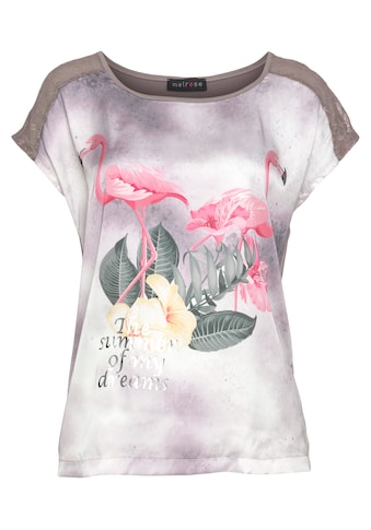 Melrose Shirtbluse, mit Frontdruck und Spitze - NEUE KOLLEKTION kaufen