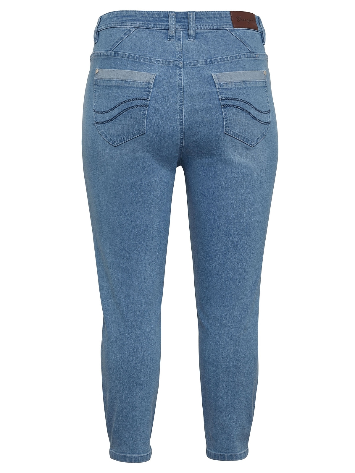 Sheego Stretch-Jeans »Große Größen«, in 7/8-Länge, mit Stickerei vorn  online