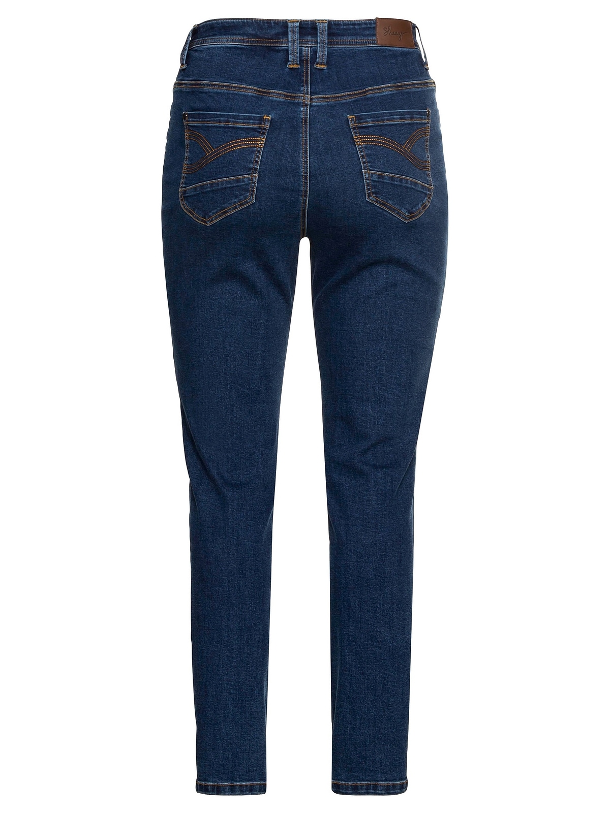 Sheego Stretch-Jeans »Große Girlfriend», «Die kaufen Größen«, Seitennaht mit vorverlegter