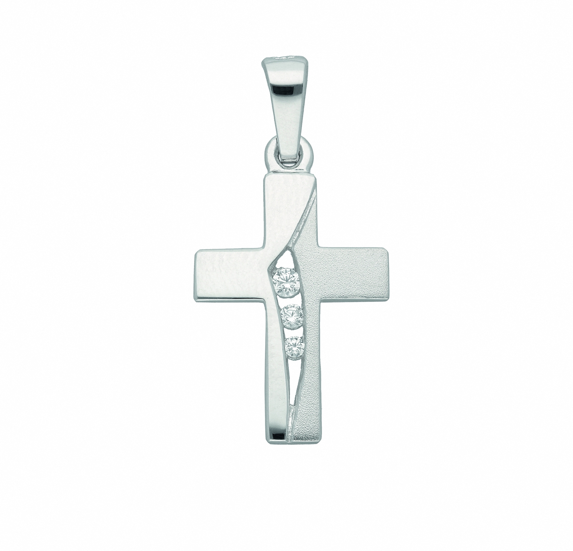 Adelia´s Kette mit Anhänger »925 Silber Kreuz Anhänger mit Zirkonia«,  Schmuckset - Set mit Halskette im Onlineshop | I'm walking