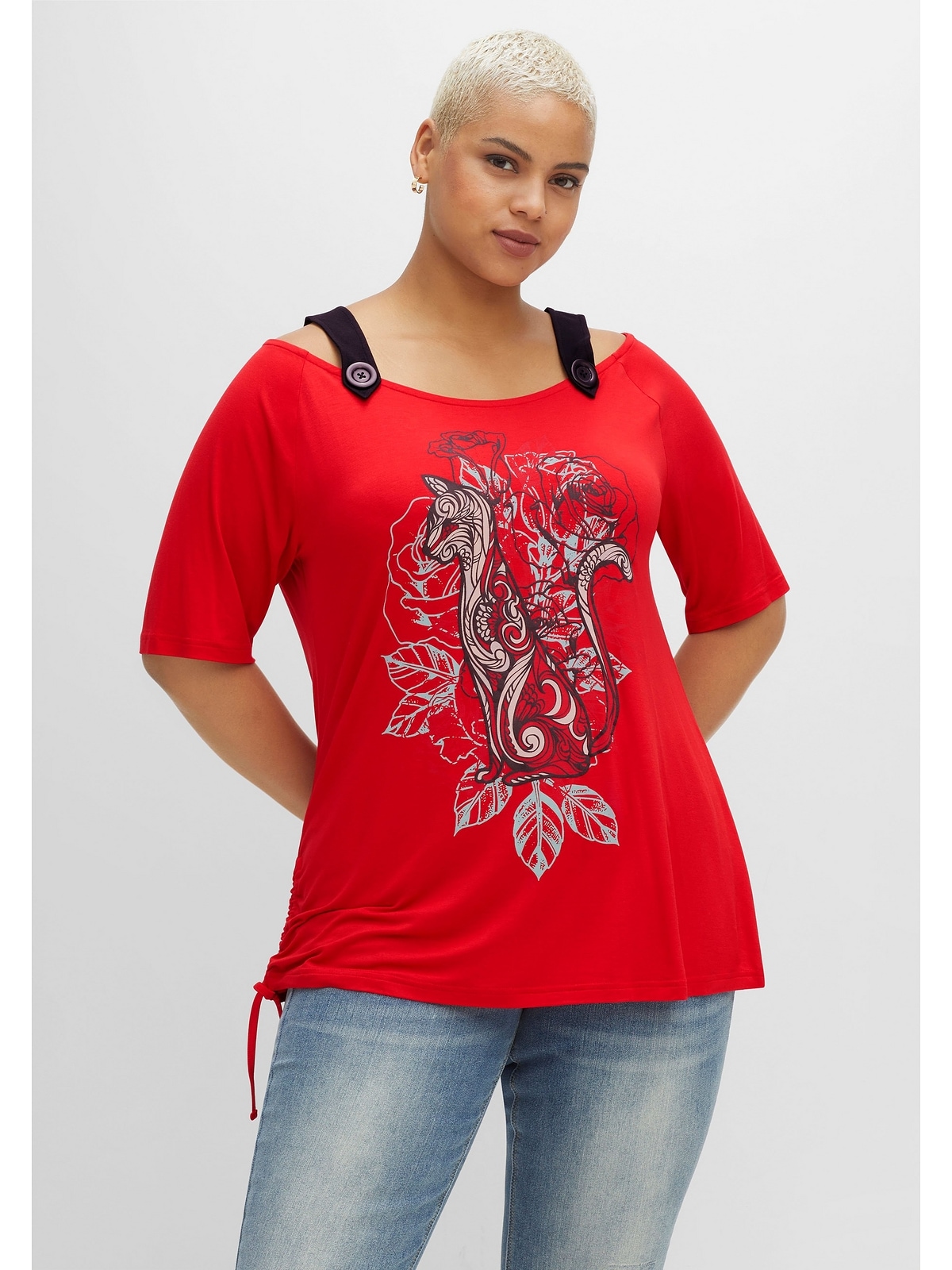 sheego by Joe Browns T-Shirt »Große Größen«, mit Trägern und Frontdruck  kaufen