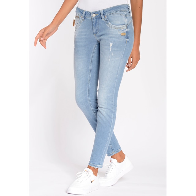 GANG Skinny-fit-Jeans »94NIKITA«, mit leichten Destroyed Effekten online