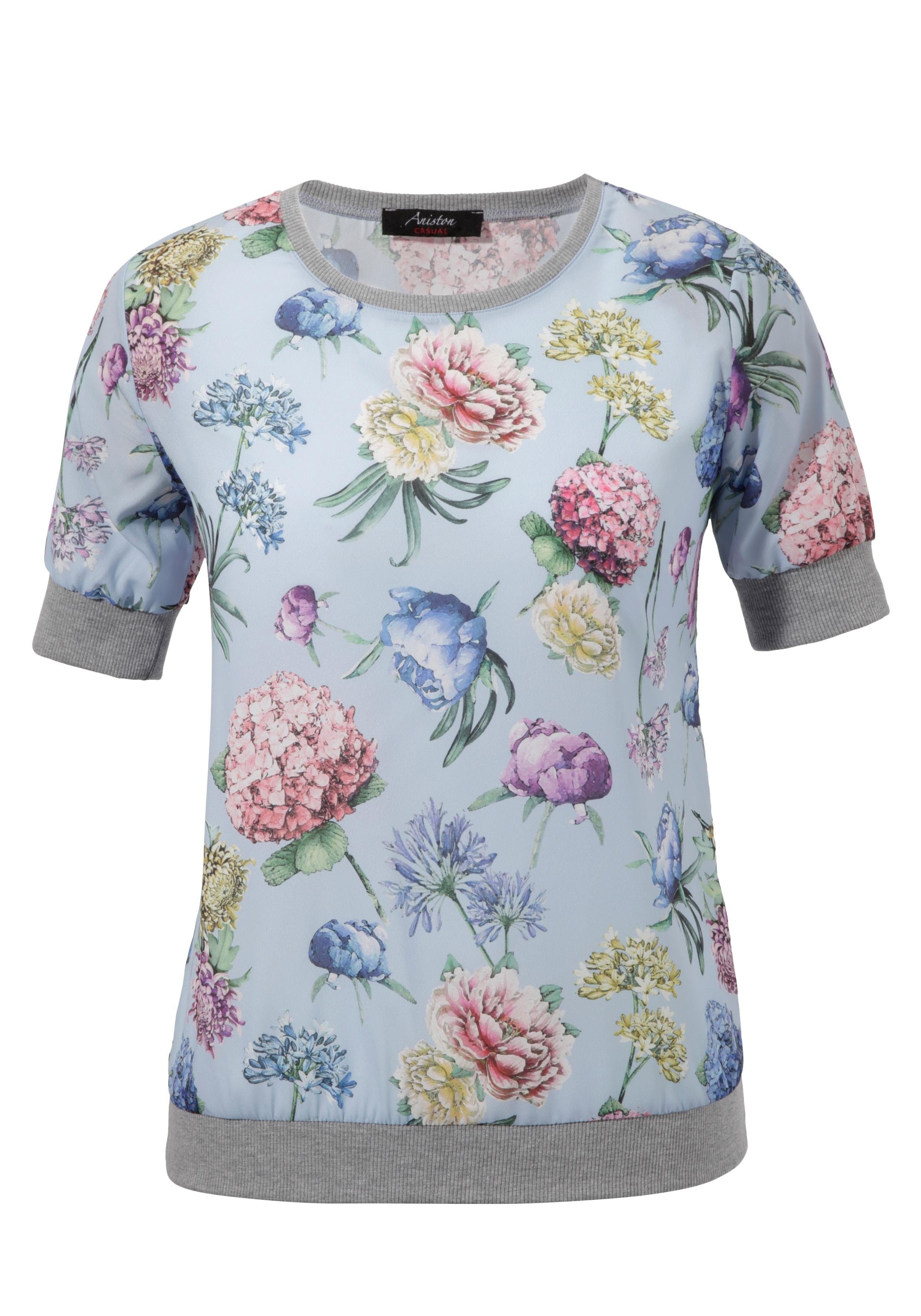 Aniston CASUAL Shirtbluse, mit sportiven Rippbündchen kaufen