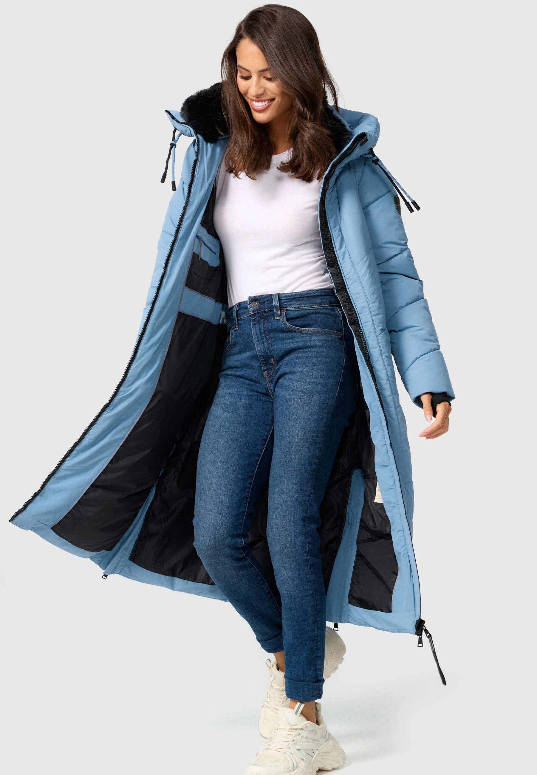 Marikoo Winterjacke »Nadaree XVI«, Stepp | kaufen walking I\'m mit Kapuze Mantel großer online