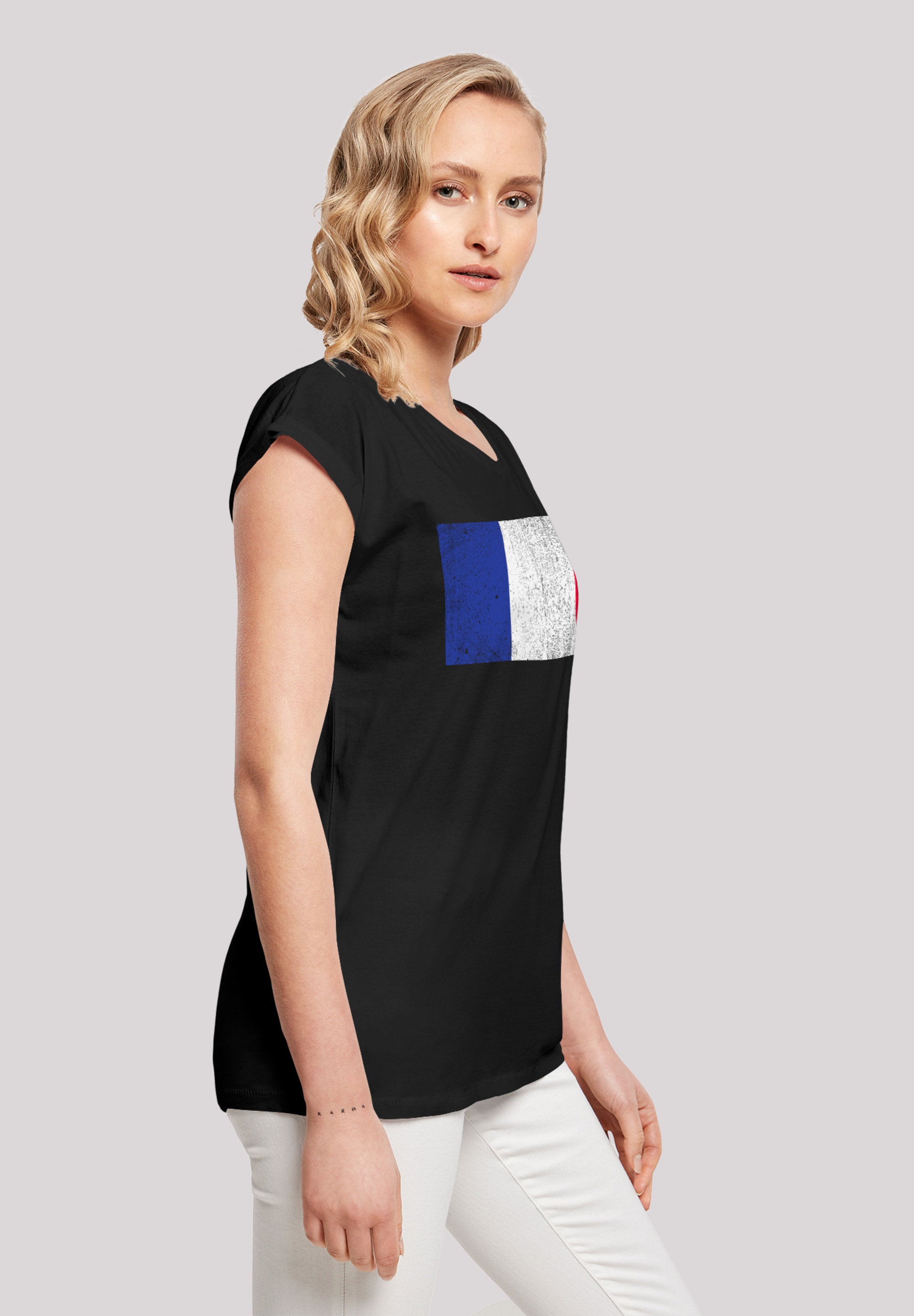 F4NT4STIC T-Shirt »France Frankreich Flagge distressed«, Print shoppen |  I'm walking