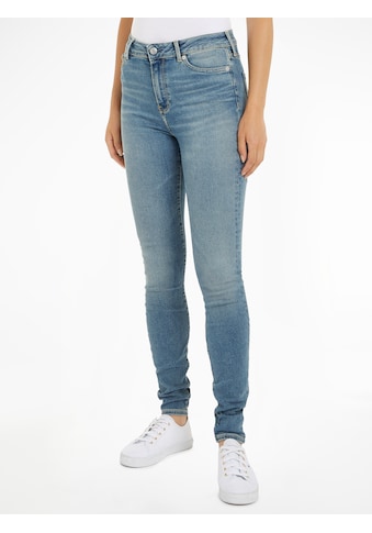 Skinny-fit-Jeans »TH FLEX HARLEM U SKINNY HW KAI«, in blauer Waschung