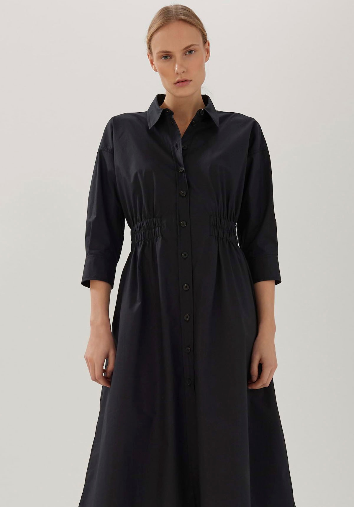 someday Hemdblusenkleid »Quosa«, mit breitem Smocked Detail kaufen