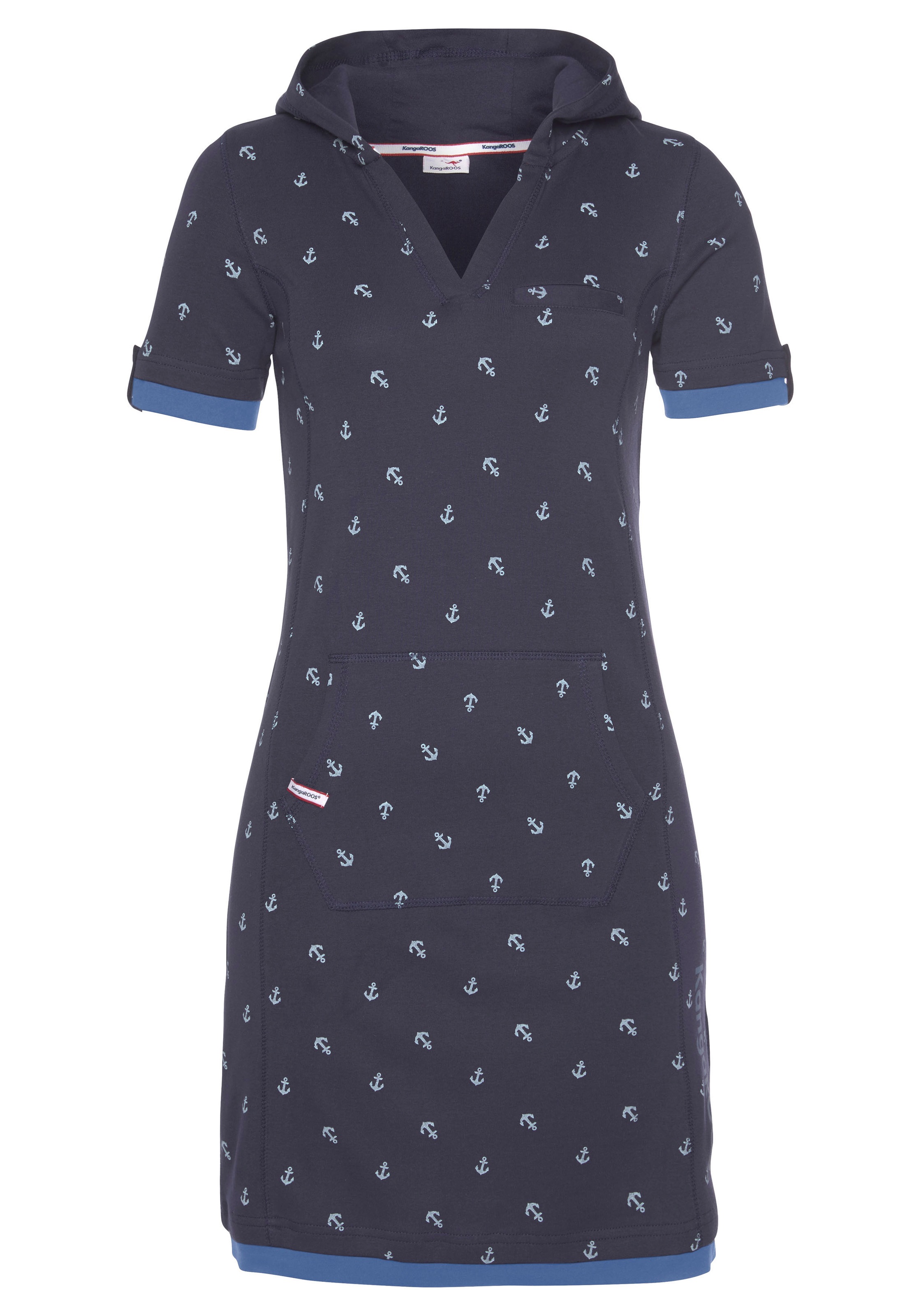 KangaROOS Jerseykleid, mit maritimen Anker-Alloverprint kaufen