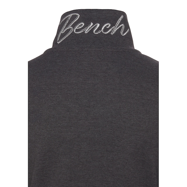 Bench. Sweatjacke »- Loungejacke«, mit glänzender Logostickerei am  Stehkragen, Loungewear, Loungeanzug bestellen