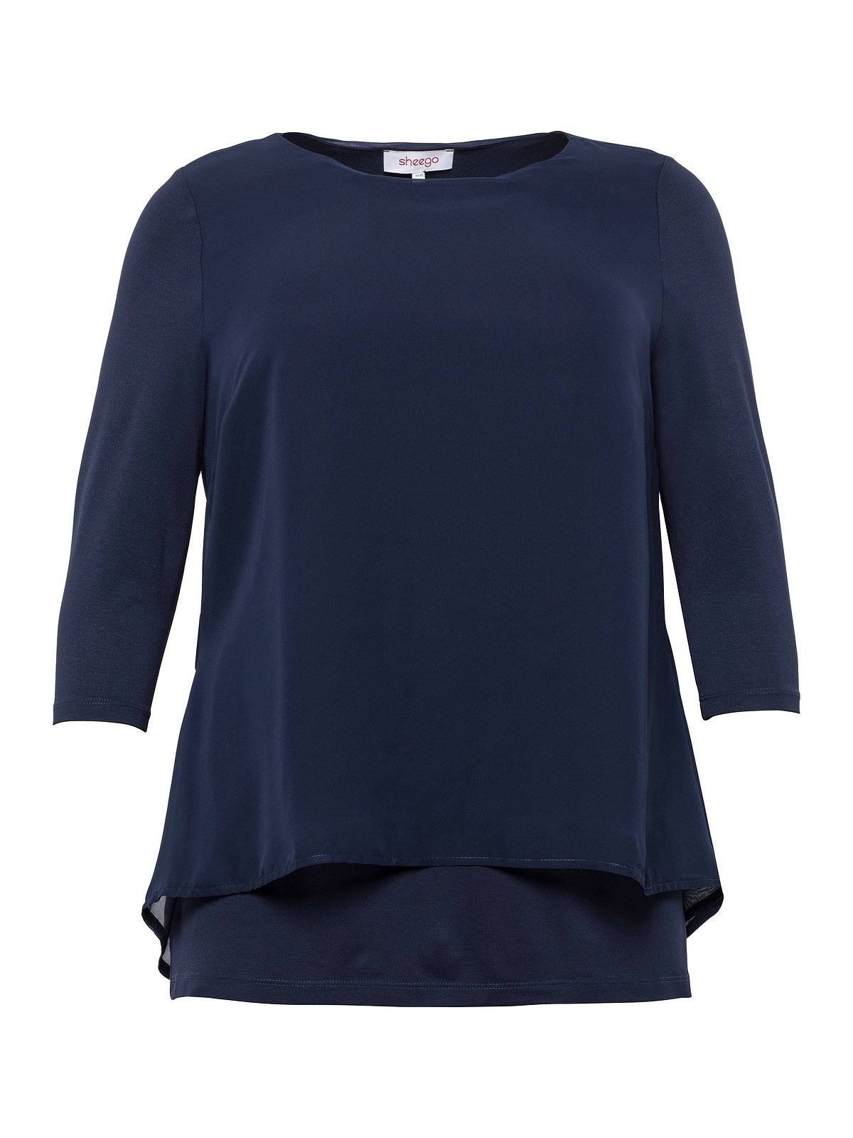 Sheego Blusenshirt »Blusenshirt«, in leichter A-Linie mit Zipfelsaum kaufen