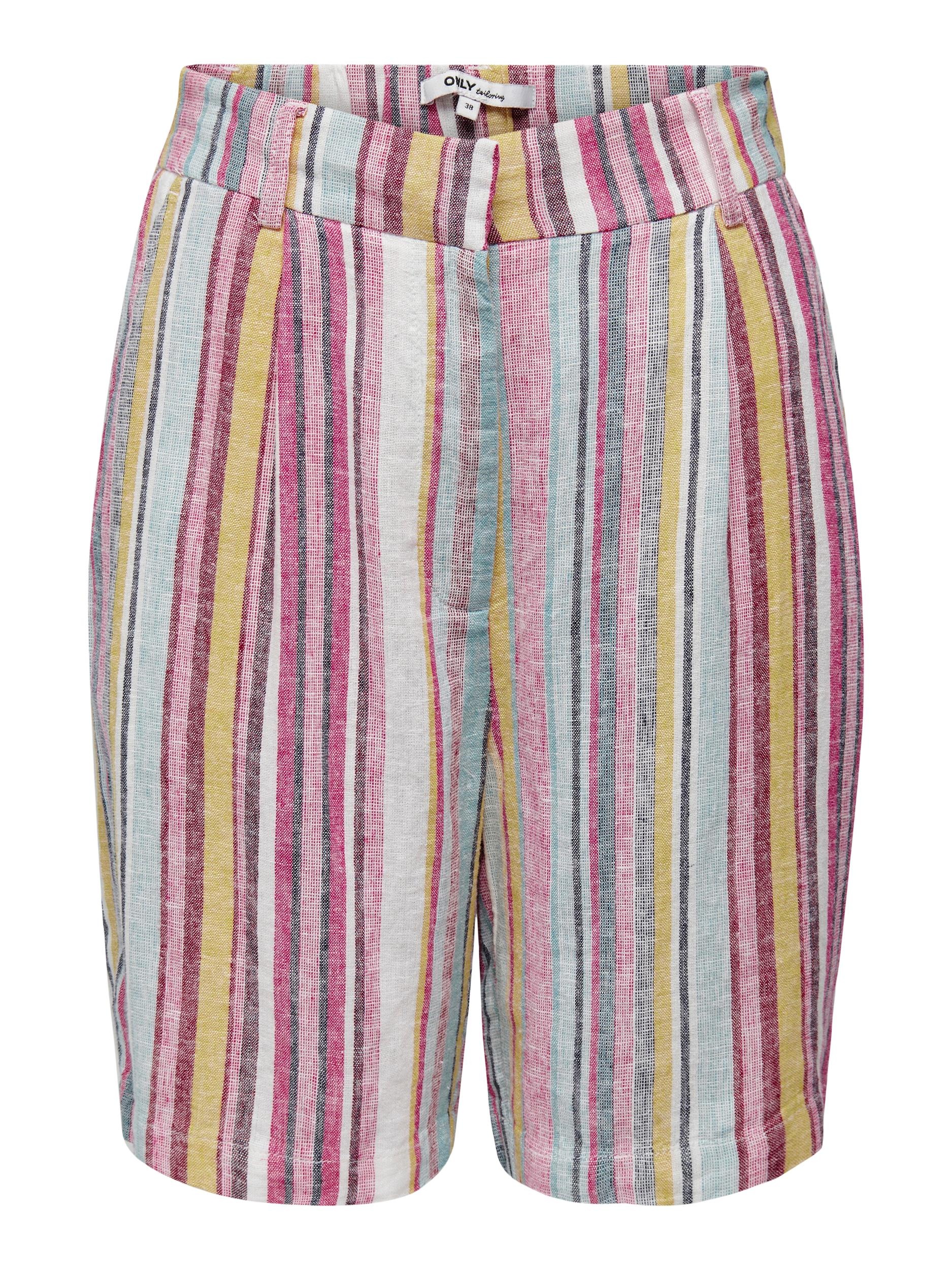 ONLY Shorts »ONLCARO HW LONG LINEN BLEND SHORTS TLR«, mit Leinen shoppen
