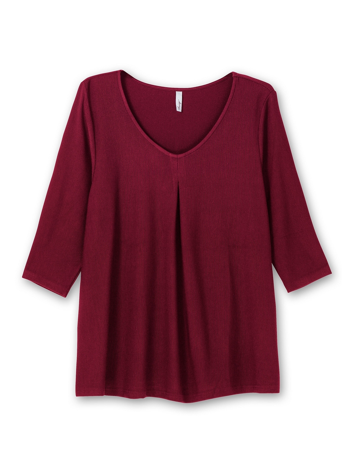 Sheego 3/4-Arm-Shirt »Große Größen«, mit Kellerfalte, in A-Linie online  kaufen | I\'m walking