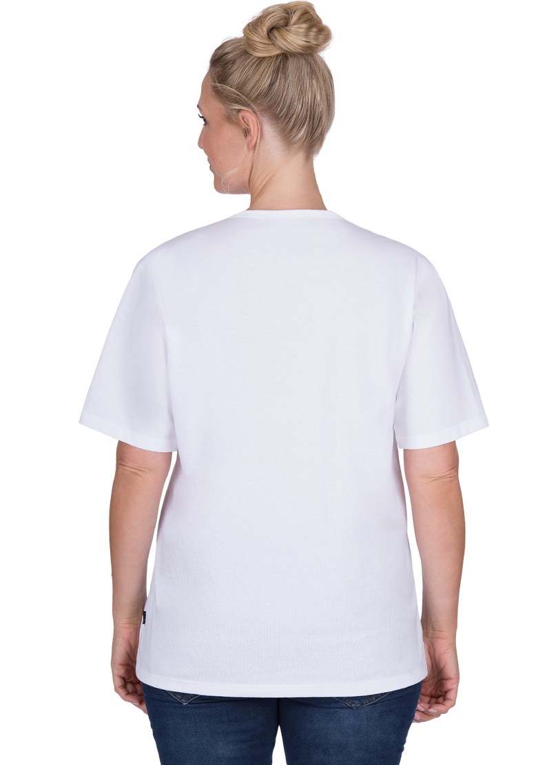 online mit T-Shirt DELUXE walking »TRIGEMA | I\'m Knopfleiste Trigema T-Shirt Baumwolle«