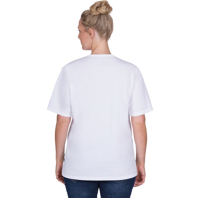 Trigema T-Shirt »TRIGEMA T-Shirt mit Knopfleiste DELUXE Baumwolle« online |  I'm walking