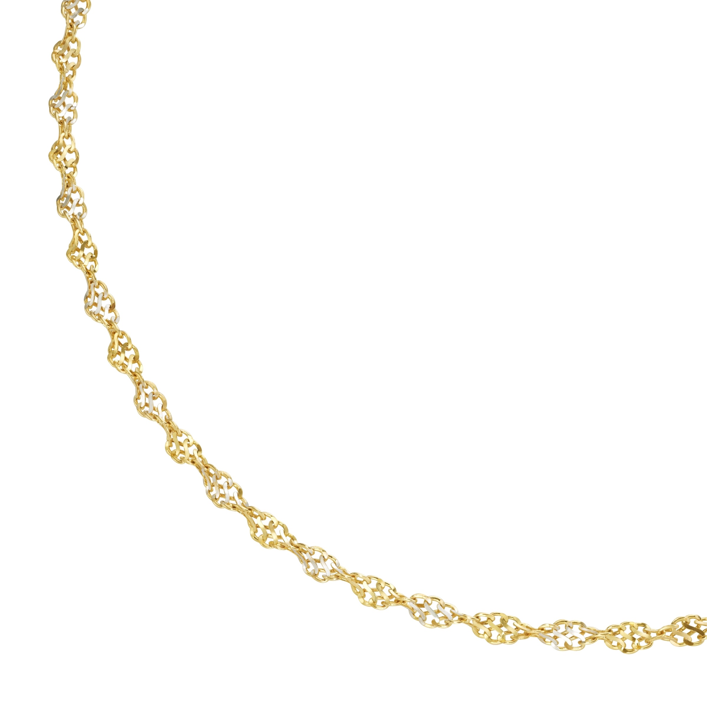 Luigi Merano Goldkette »Singapurkette bicolor, Gelbgold 375« bestellen |  I\'m walking