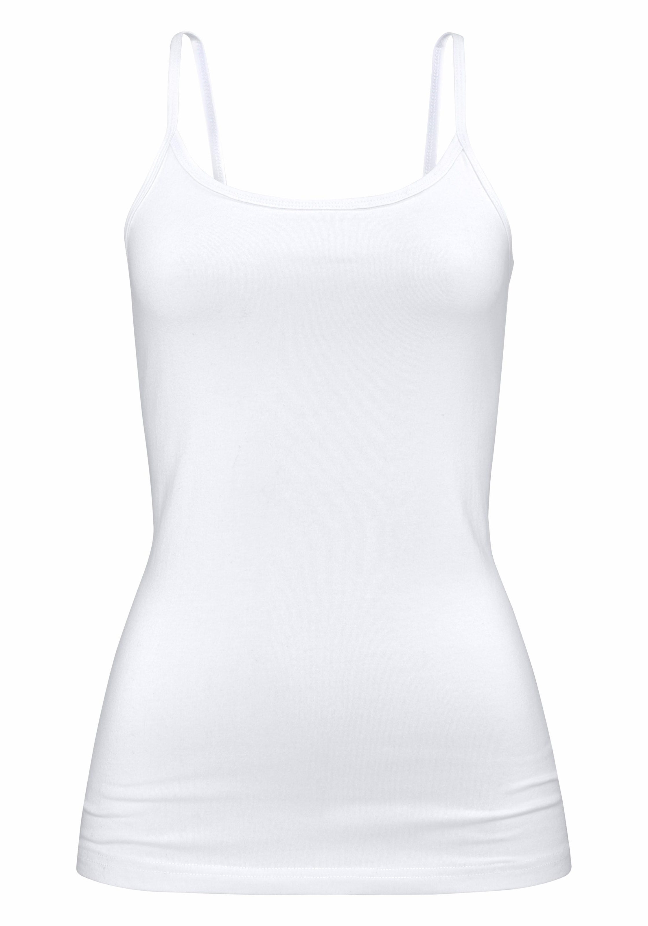 H.I.S Unterhemd, (2er-Pack), aus Unterziehshirt elastischer auf Spaghettiträger-Top, Baumwoll-Qualität, Rechnung & Wäsche bestellen