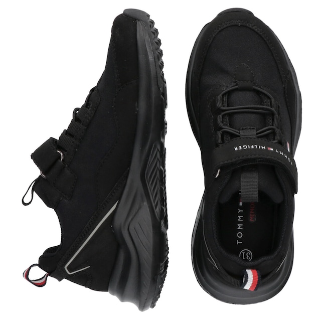 Tommy Hilfiger Sneaker »LOW CUT LACE-UP SNEAKER BLACK«, mit Gummizug und  Klettverschluss für die Kleinsten | online bei