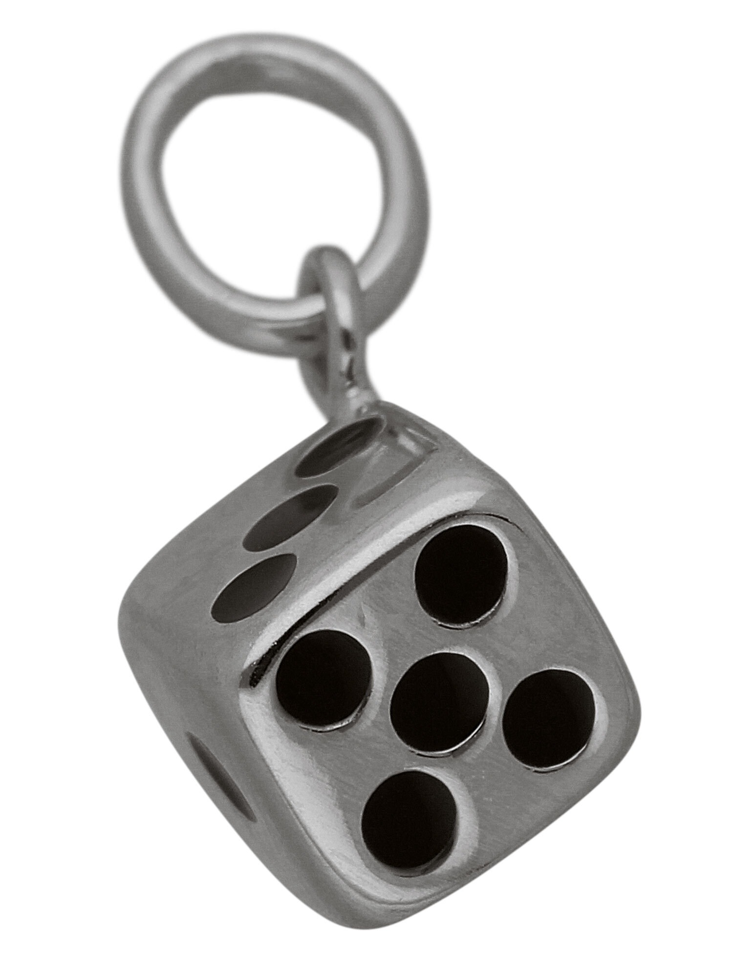 Adelia´s Kettenanhänger 925 Silber Anhänger Würfel Silberschmuck für Damen