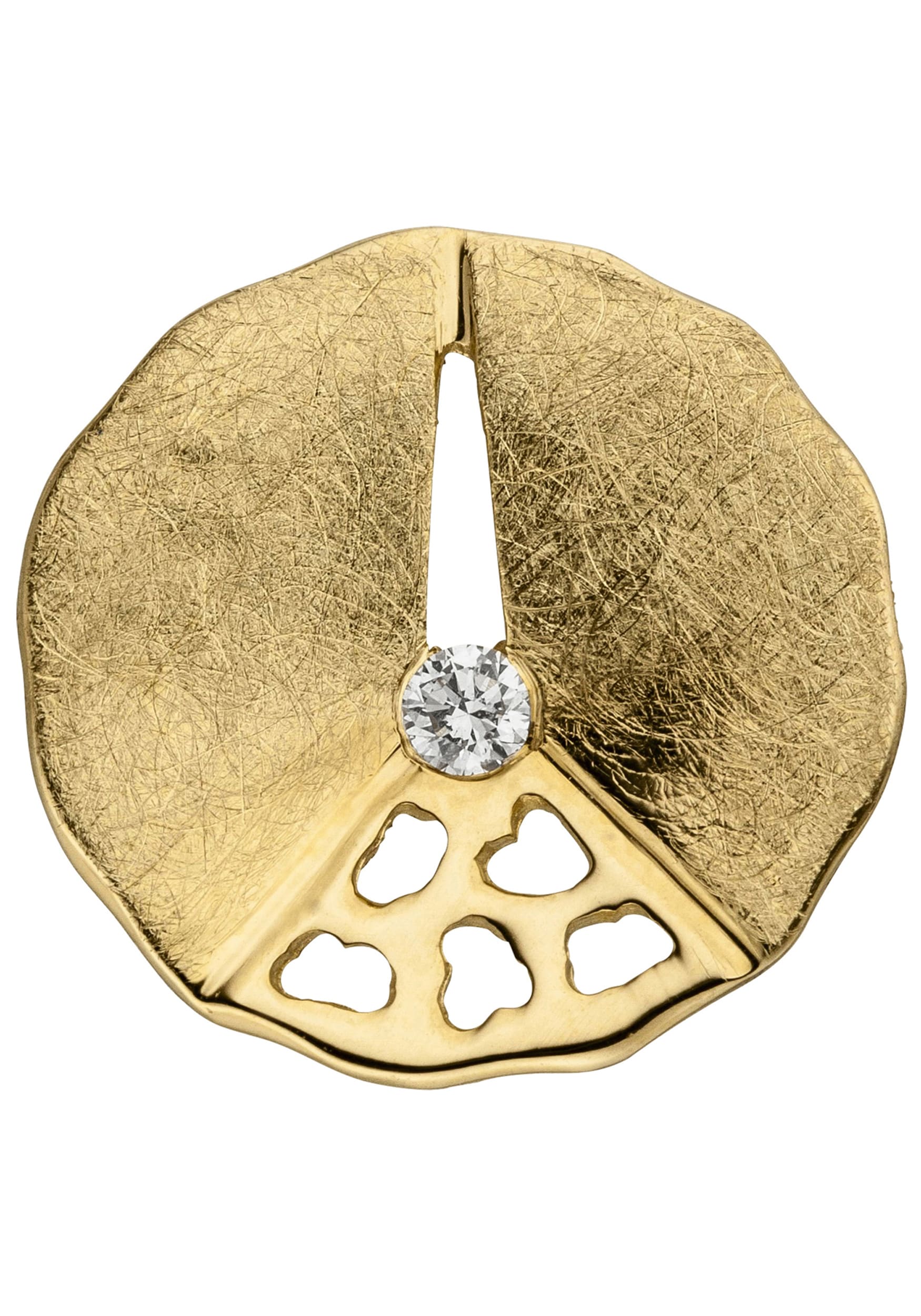 JOBO Kettenanhänger »Anhänger eismatt«, 585 Gold mit Diamant 0,05 ct. im  Onlineshop | I\'m walking