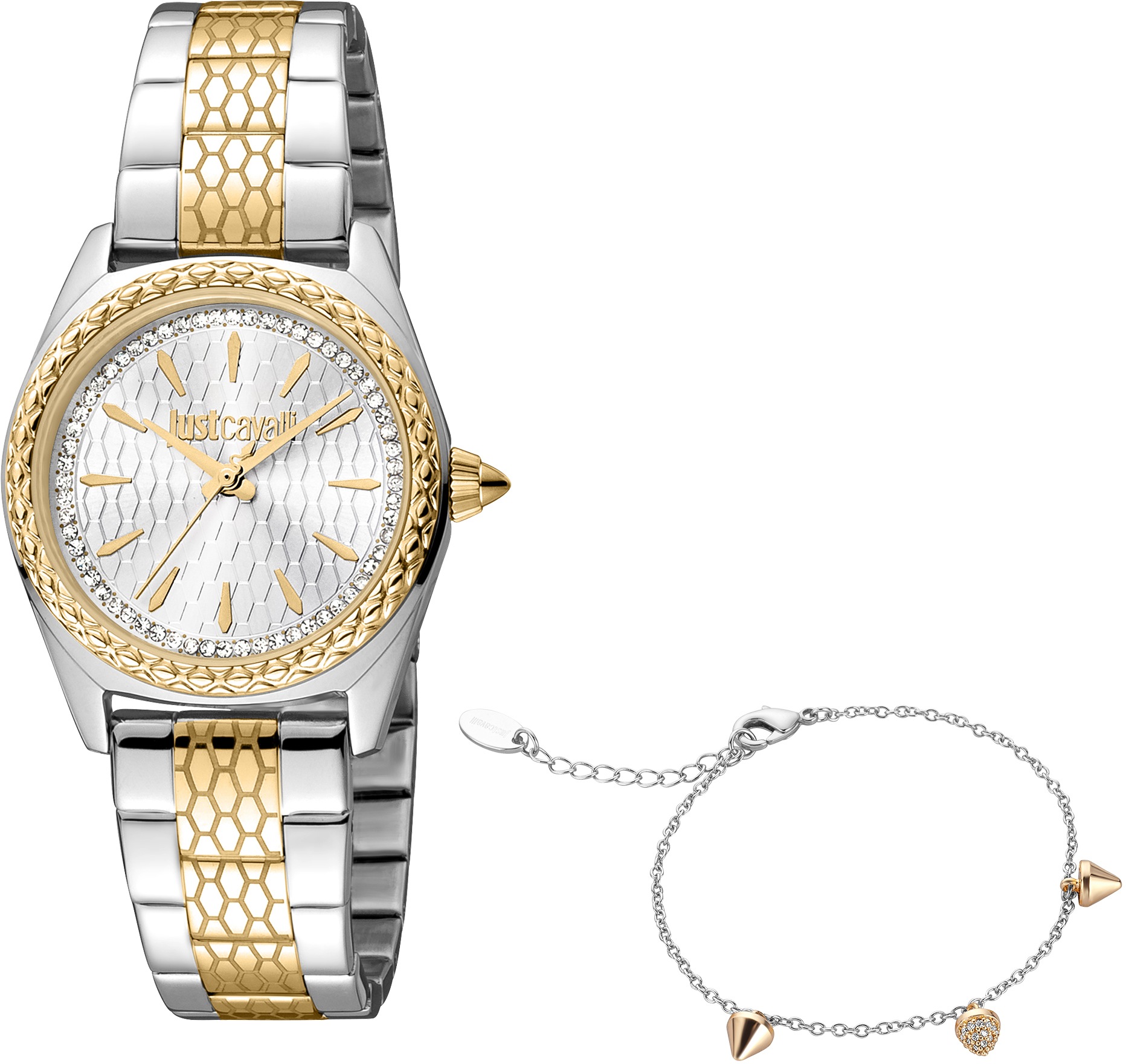 Just Cavalli Time Quarzuhr »JC FASHION, JC1L239M0095«, (Set, 2 tlg., mit Armband) kaufen
