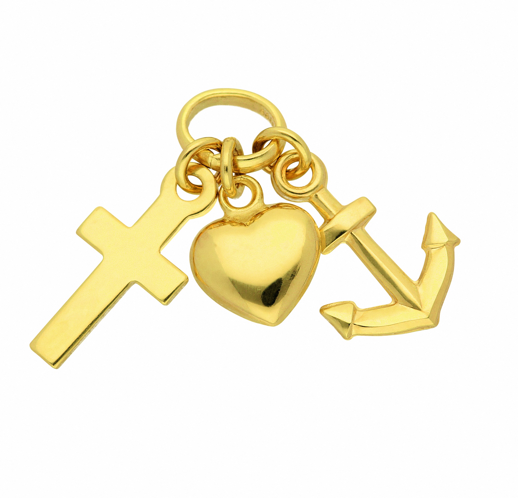 Adelia´s Kette mit Anhänger »333 Gold Anhänger Glaube-Liebe-Hoffnung«,  Schmuckset - Set mit Halskette | I\'m walking | Ketten mit Anhänger