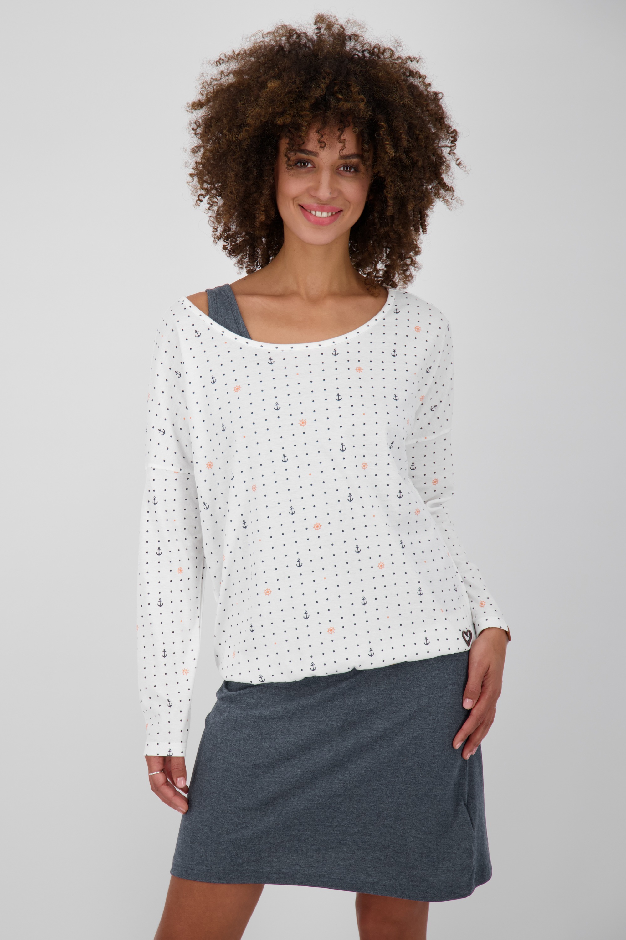 Alife & Kickin Blusenkleid ALIFE AND KICKIN SunnyAK Long 2-in-1-Dress Damen