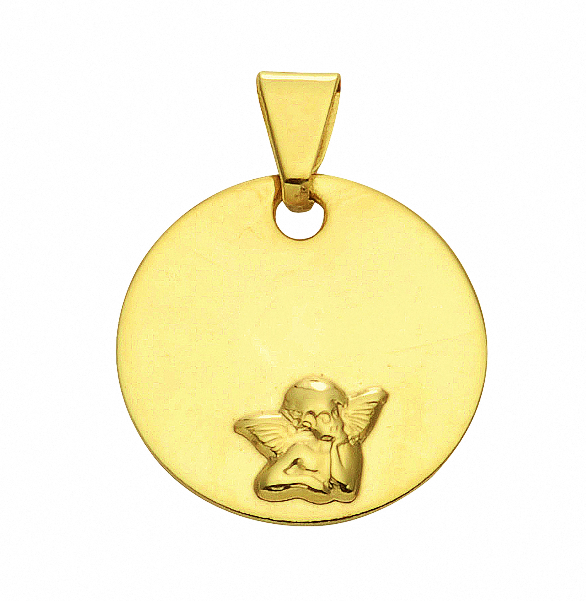 Adelia´s Kettenanhänger »Damen Goldschmuck 585 Gold Anhänger Amor Ø 12 mm«, 585  Gold Goldschmuck für Damen online kaufen | I\'m walking