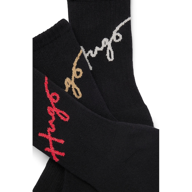 HUGO Socken »3P QS GIFTLUREX CC W«, (Packung, 3er Pack), Mit Logoschriftzug  online kaufen | I'm walking