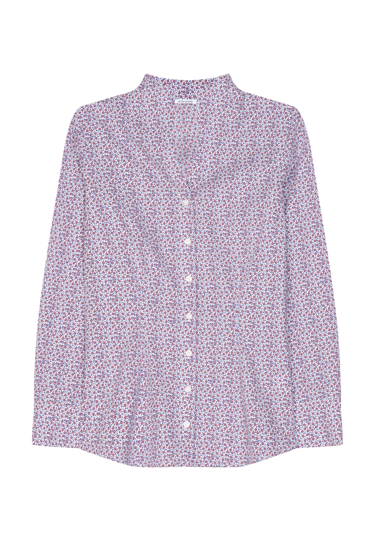 seidensticker Klassische Bluse »Schwarze Rose«, Langarm Kragen Druck kaufen