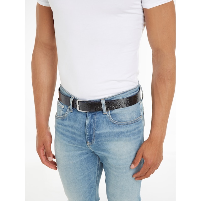 Calvin Klein Jeans Ledergürtel »CLASSIC FLAT LTHR BELT 35MM AOP« online  kaufen | I'm walking